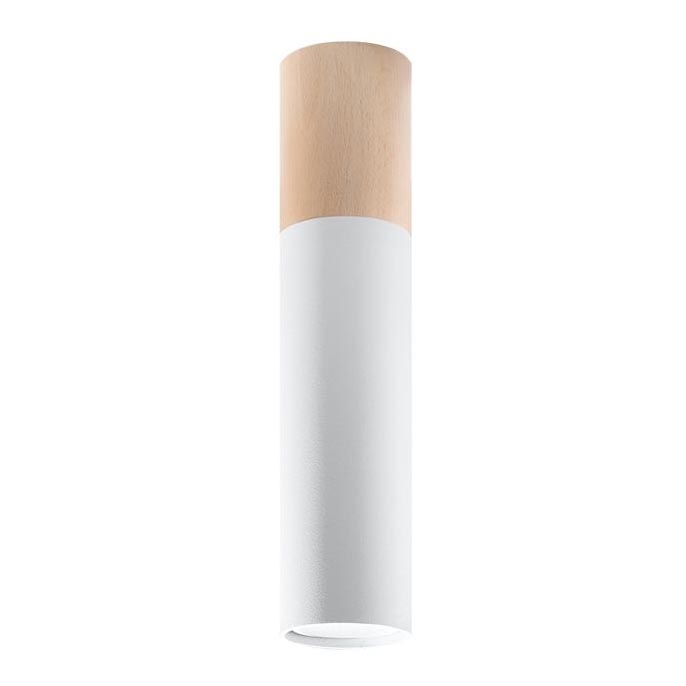 Iluminação de teto PABLO 1xGU10/40W/230V branco/faia