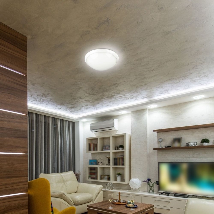 Iluminação de teto para casa de banho com sensor 1xE27/60W/230V IP44 ø 29,6 cm