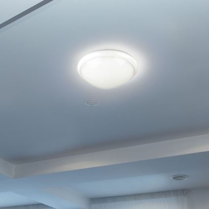 Iluminação de teto para casa de banho com sensor 1xE27/60W/230V IP44 ø 29,6 cm
