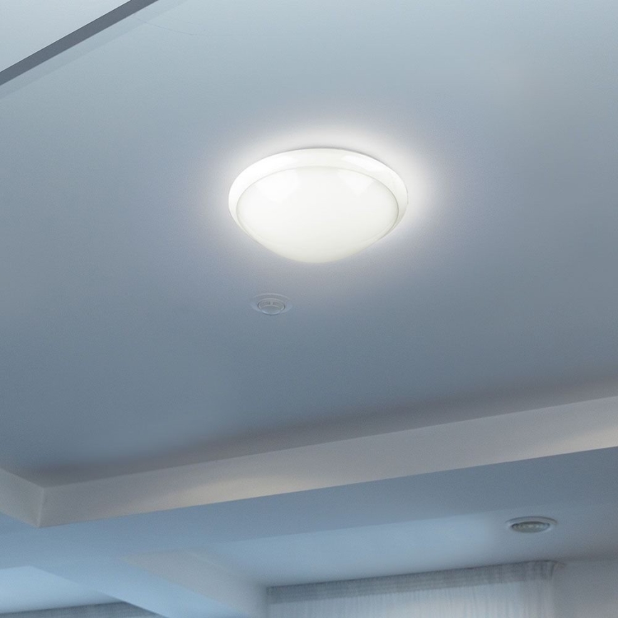 Iluminação de teto para casa de banho com sensor 1xE27/60W/230V IP44 ø 29,6 cm