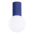 Iluminação de teto para casa de banho HALO 1xG9/8W/230V diâmetro 12 cm IP44 azul