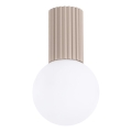 Iluminação de teto para casa de banho HALO 1xG9/8W/230V diâmetro 12 cm IP44 bege