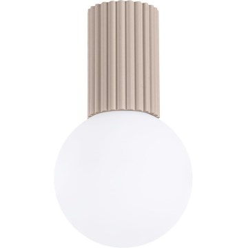 Iluminação de teto para casa de banho HALO 1xG9/8W/230V diâmetro 12 cm IP44 bege