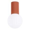 Iluminação de teto para casa de banho HALO 1xG9/8W/230V diâmetro 12 cm IP44 laranja