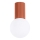 Iluminação de teto para casa de banho HALO 1xG9/8W/230V diâmetro 12 cm IP44 laranja