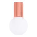 Iluminação de teto para casa de banho HALO 1xG9/8W/230V diâmetro 12 cm IP44 rosa