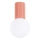 Iluminação de teto para casa de banho HALO 1xG9/8W/230V diâmetro 12 cm IP44 rosa