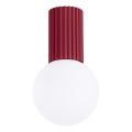 Iluminação de teto para casa de banho HALO 1xG9/8W/230V diâmetro 12 cm IP44 vermelho