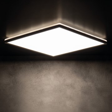 Iluminação de teto para casa de banho LED AZPO LED/22W/230V 42x42 cm IP54 preto
