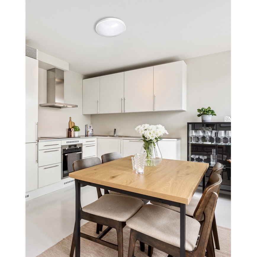 Iluminação de teto para casa de banho LED CIRCLE LED/18W/230V 4000K diâmetro 30 cm IP44 branco
