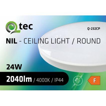 Iluminação de teto para casa de banho LED CIRCLE LED/24W/230V 4000K diâmetro 37 cm IP44 branco