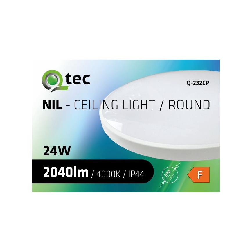 Iluminação de teto para casa de banho LED CIRCLE LED/24W/230V 4000K diâmetro 37 cm IP44 branco