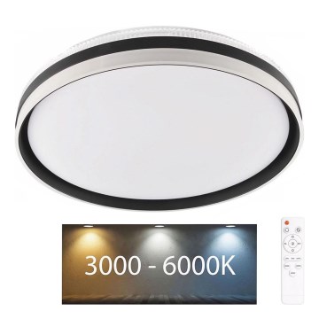 Iluminação de teto para casa de banho LED com regulação BARBARA LED/72W/230V diâmetro 48,5 cm 3000-6000K IP44 + comando