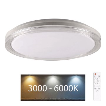 Iluminação de teto para casa de banho LED com regulação CASSANDRA LED/72W/230V diâmetro 49 cm 3000-6000K IP44 + comando