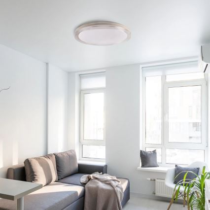 Iluminação de teto para casa de banho LED com regulação CASSANDRA LED/72W/230V diâmetro 49 cm 3000-6000K IP44 + comando