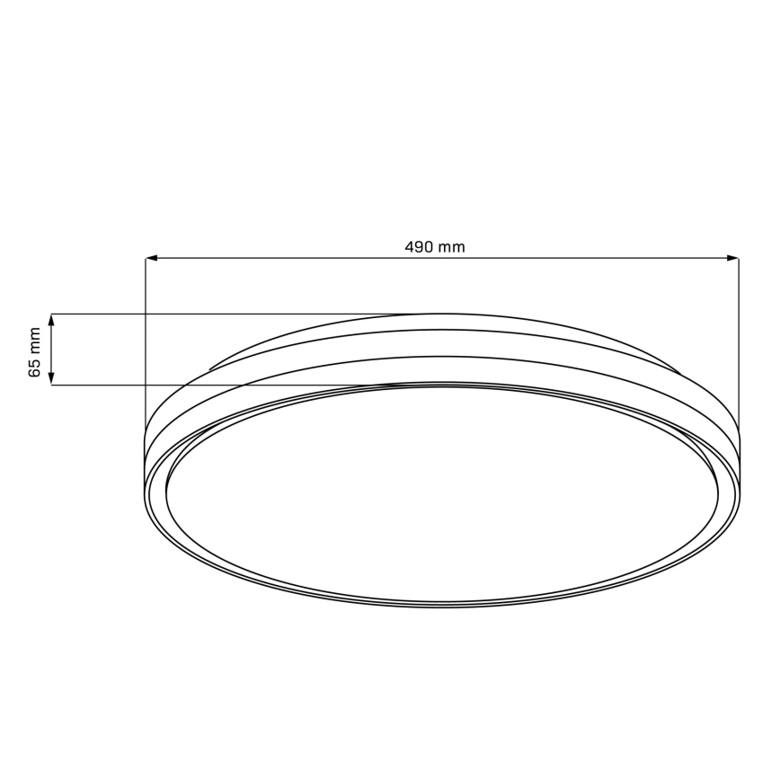 Iluminação de teto para casa de banho LED com regulação CASSANDRA LED/72W/230V diâmetro 49 cm 3000-6000K IP44 + comando