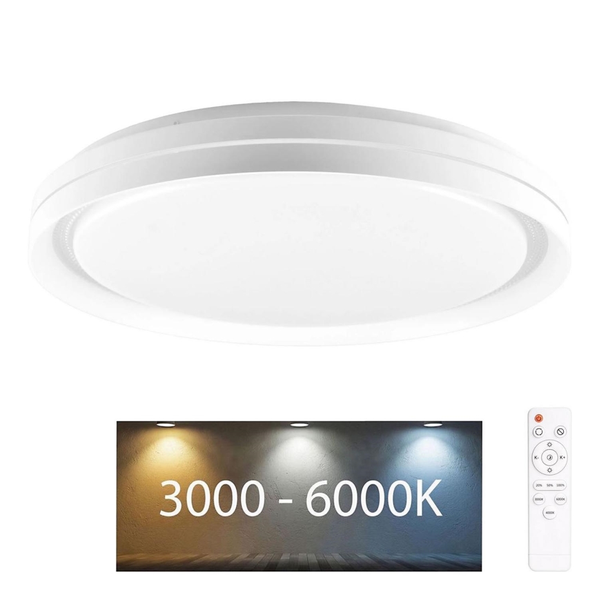 Iluminação de teto para casa de banho LED com regulação ELIZA LED/48W/230V diâmetro 38,5 cm 3000-6000K IP44 + comando
