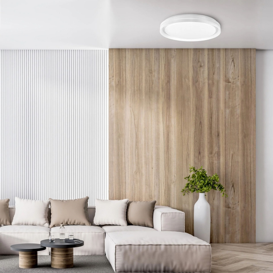 Iluminação de teto para casa de banho LED com regulação ELIZA LED/48W/230V diâmetro 38,5 cm 3000-6000K IP44 + comando