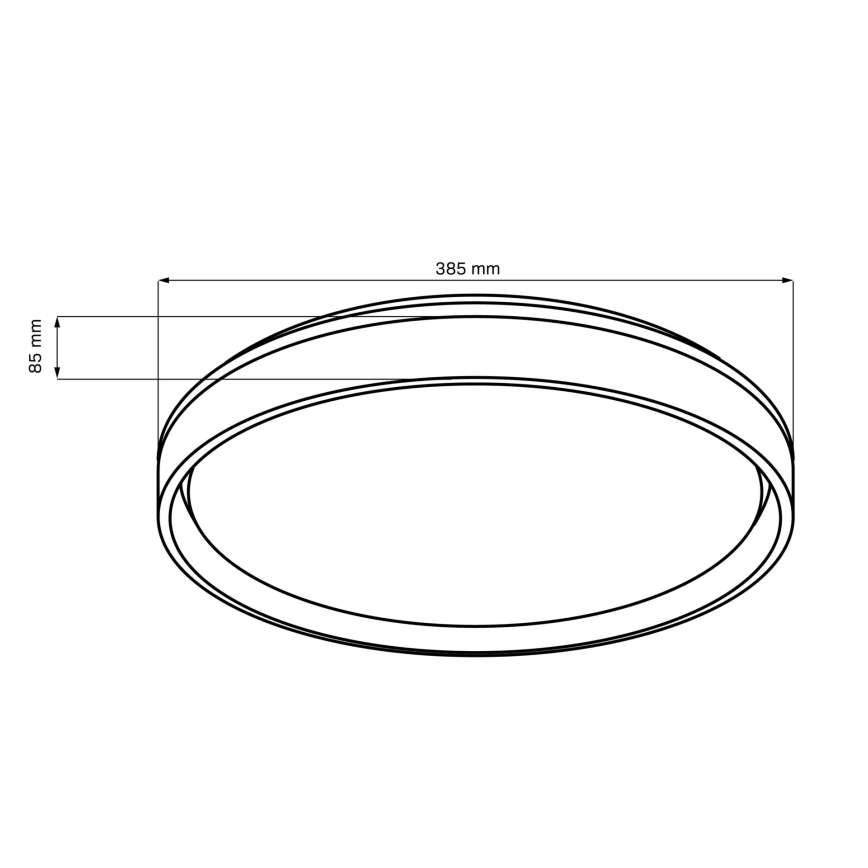 Iluminação de teto para casa de banho LED com regulação ELIZA LED/48W/230V diâmetro 38,5 cm 3000-6000K IP44 + comando