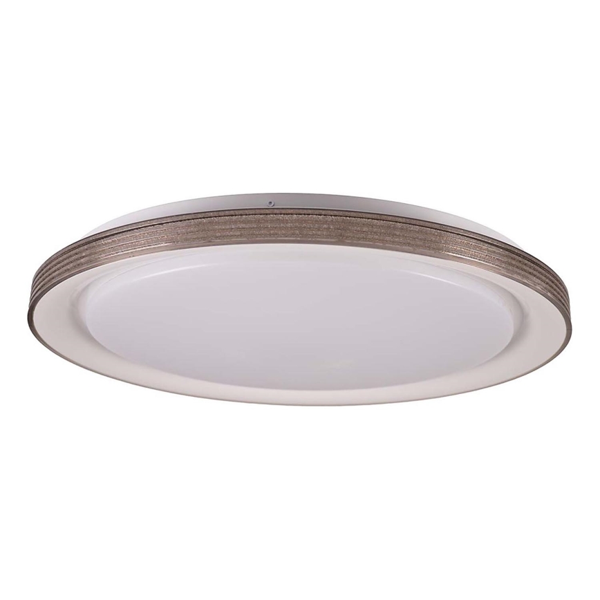 Iluminação de teto para casa de banho LED com regulação GRAŻYNA LED/72W/230V 3000-6000K diâmetro 51 cm IP44 cinzento + comando