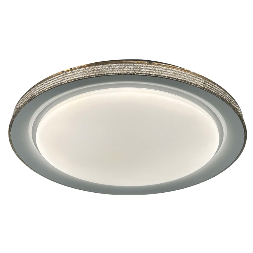 Iluminação de teto para casa de banho LED com regulação GRAŻYNA LED/72W/230V 3000-6000K diâmetro 51 cm IP44 cinzento + comando