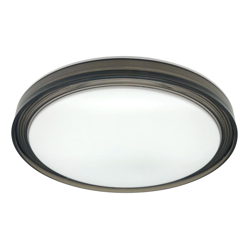 Iluminação de teto para casa de banho LED com regulação HALINA LED/48W/230V 3000-6000K diâmetro 38 cm IP44 preto + comando