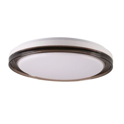 Iluminação de teto para casa de banho LED com regulação HALINA LED/48W/230V 3000-6000K diâmetro 38 cm IP44 preto + comando