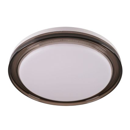 Iluminação de teto para casa de banho LED com regulação HALINA LED/48W/230V 3000-6000K diâmetro 38 cm IP44 preto + comando