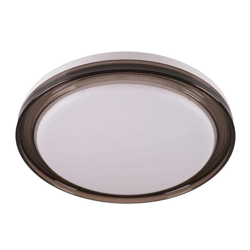 Iluminação de teto para casa de banho LED com regulação HALINA LED/48W/230V 3000-6000K diâmetro 38 cm IP44 preto + comando