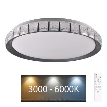 Iluminação de teto para casa de banho LED com regulação NINA LED/72W/230V diâmetro 49 cm 3000-6000K IP44 + comando