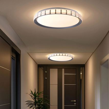 Iluminação de teto para casa de banho LED com regulação NINA LED/72W/230V diâmetro 49 cm 3000-6000K IP44 + comando