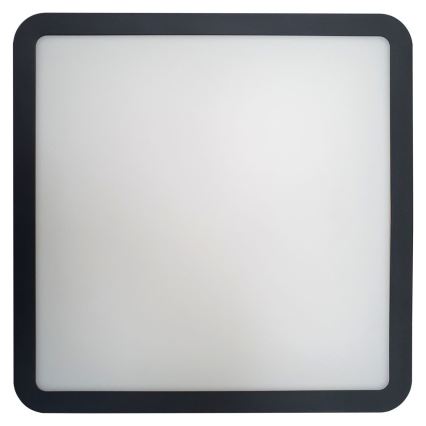 Iluminação de teto para casa de banho LED com sensor ELLÉ LED/24W/230V 3000/4000/6500K 26x26 cm IP54 antracite
