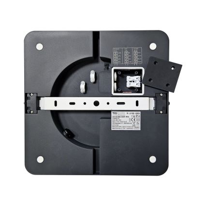 Iluminação de teto para casa de banho LED com sensor ELLÉ LED/24W/230V 3000/4000/6500K 26x26 cm IP54 antracite