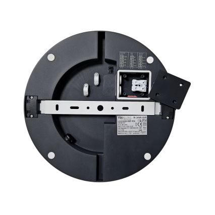 Iluminação de teto para casa de banho LED com sensor ELLÉ LED/24W/230V 3000/4000/6500K diâmetro 26 cm IP54 antracite