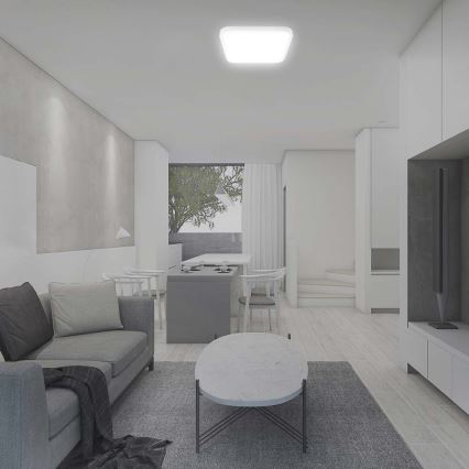 Iluminação de teto para casa de banho LED com sensor LED/18W/230V 4000K IP44 branco + comando