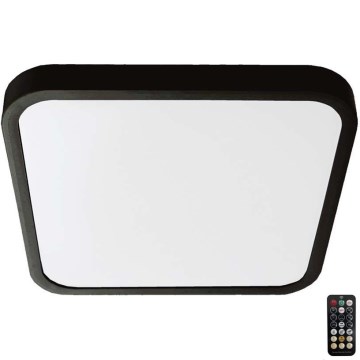 Iluminação de teto para casa de banho LED com sensor LED/18W/230V 4000K IP44 preto + comando