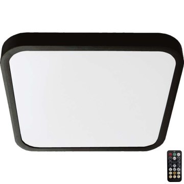 Iluminação de teto para casa de banho LED com sensor LED/36W/230V 4000K IP44 preto + comando