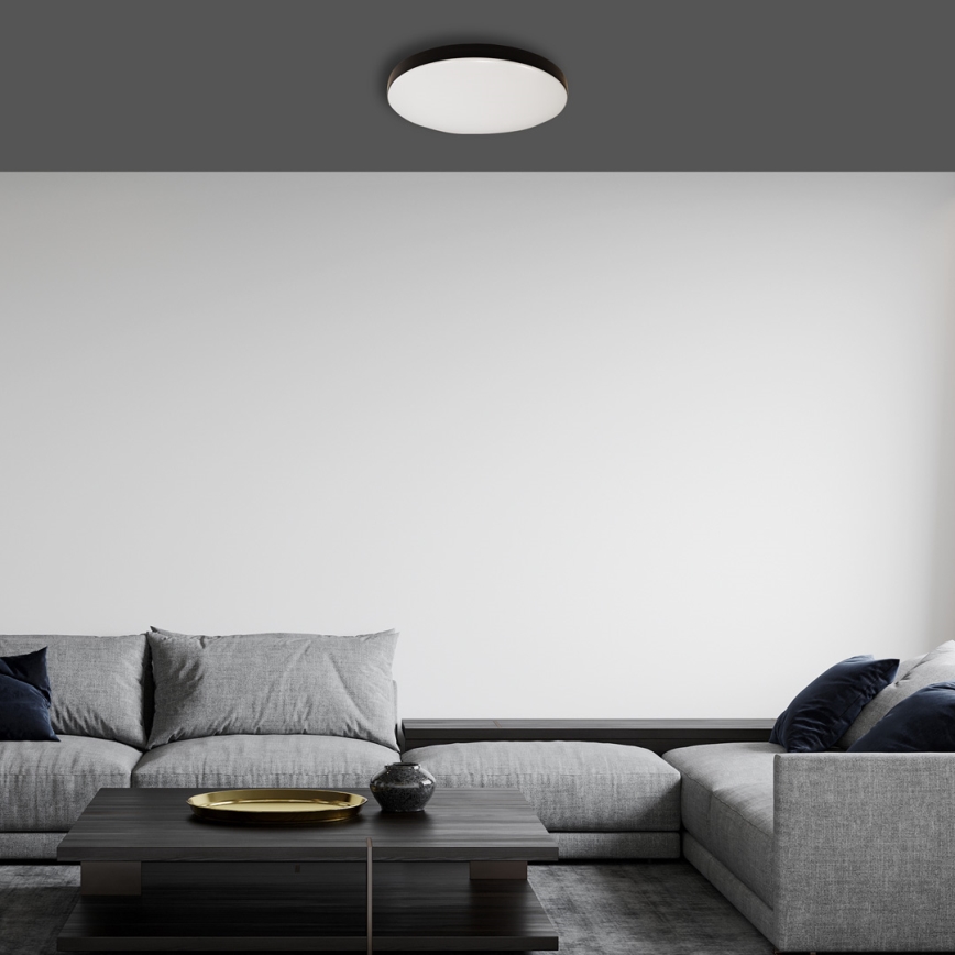 Iluminação de teto para casa de banho LED com sensor MAYA LED/13W/230V diâmetro 33 cm IP44 preto