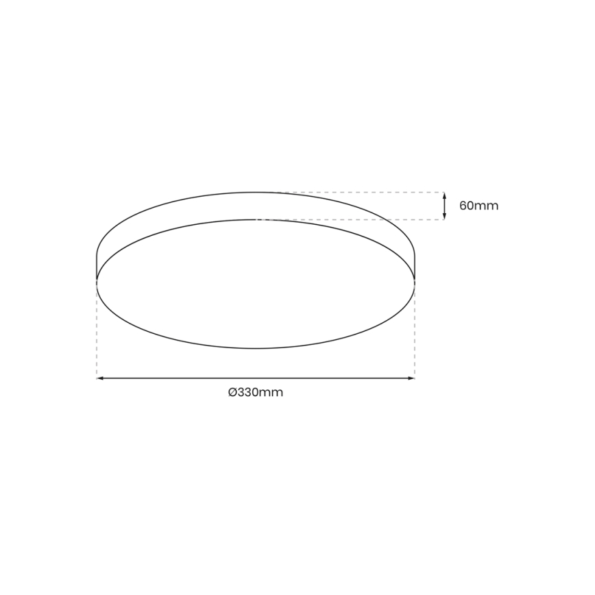 Iluminação de teto para casa de banho LED com sensor MAYA LED/13W/230V diâmetro 33 cm IP44 preto