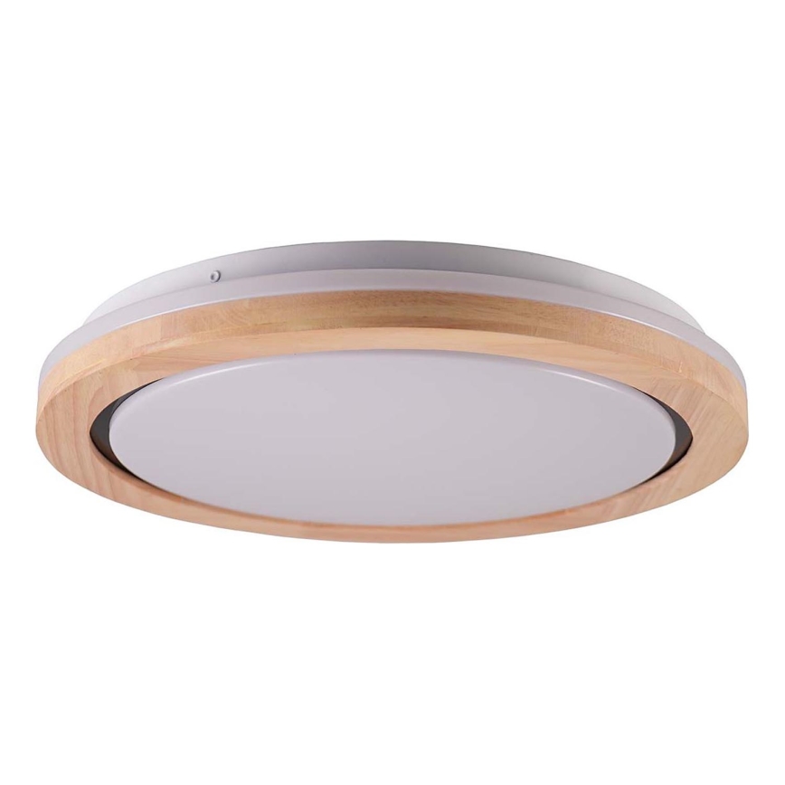 Iluminação de teto para casa de banho LED DAREK LED/24W/230V diâmetro 39 cm IP44 carvalho
