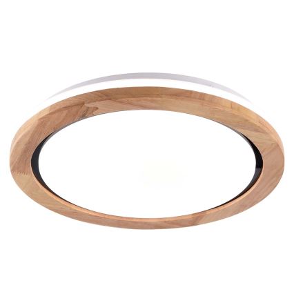 Iluminação de teto para casa de banho LED DAREK LED/24W/230V diâmetro 39 cm IP44 carvalho