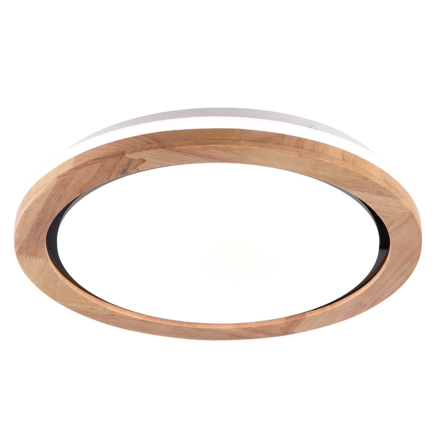 Iluminação de teto para casa de banho LED DAREK LED/24W/230V diâmetro 39 cm IP44 carvalho