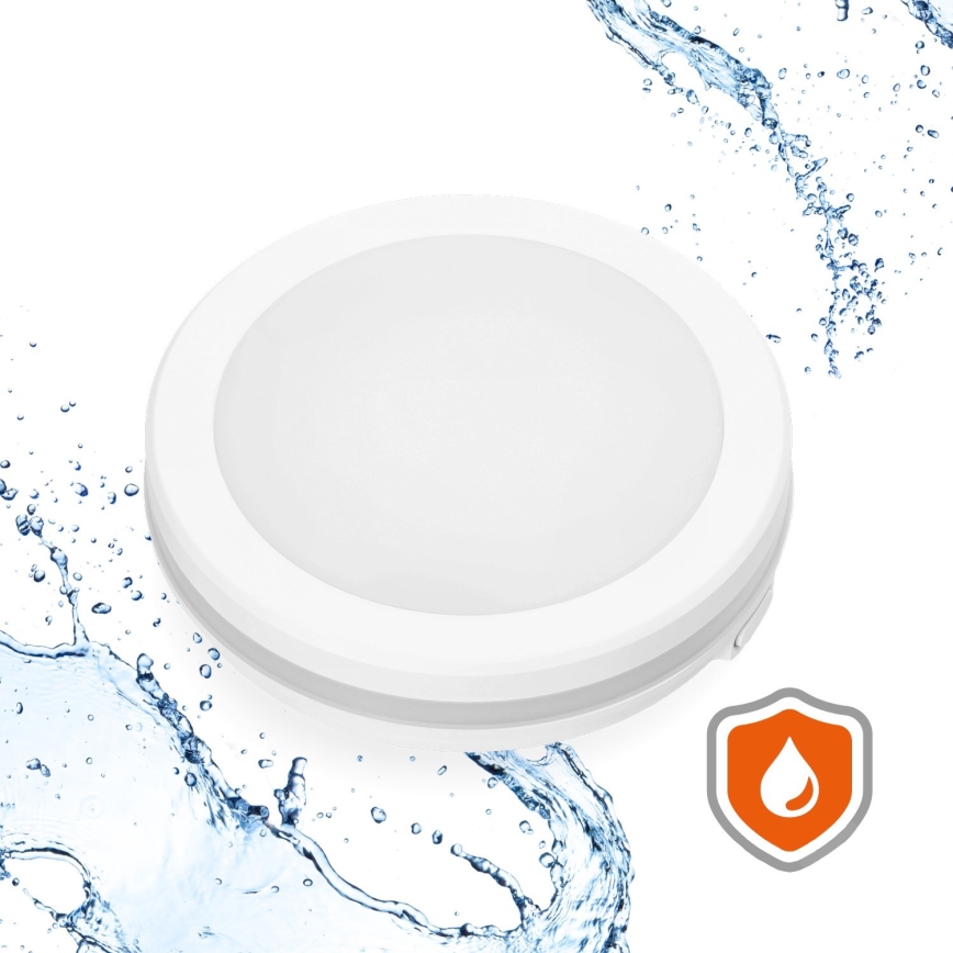 Iluminação de teto para casa de banho LED LED/12W/230V 3000/4000/6500K IP65 diâmetro 20 cm branco