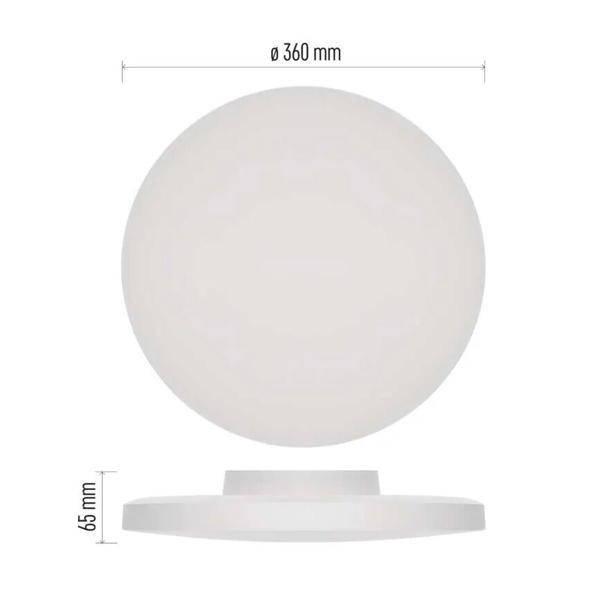 Iluminação de teto para casa de banho LED LED/18W/230V 3000/4000/5700K IP55 branco