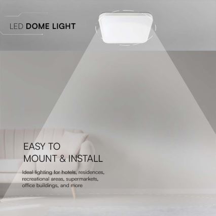 Iluminação de teto para casa de banho LED LED/24W/230V 6500K IP44 branco