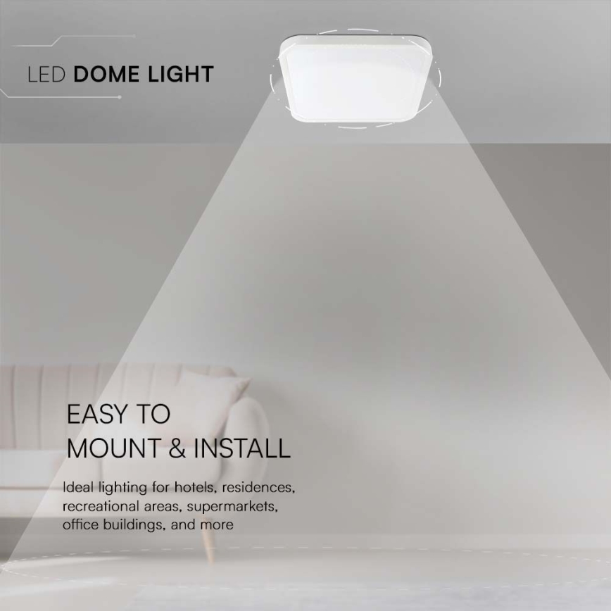 Iluminação de teto para casa de banho LED LED/24W/230V 6500K IP44 branco