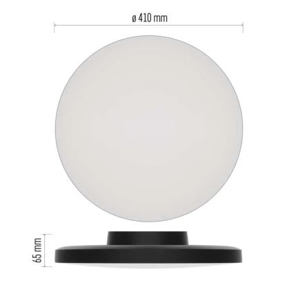 Iluminação de teto para casa de banho LED LED/32W/230V 3000/4000/5700K IP55 preto