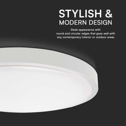 Iluminação de teto para casa de banho LED LED/36W/230V 6500K IP44 branco