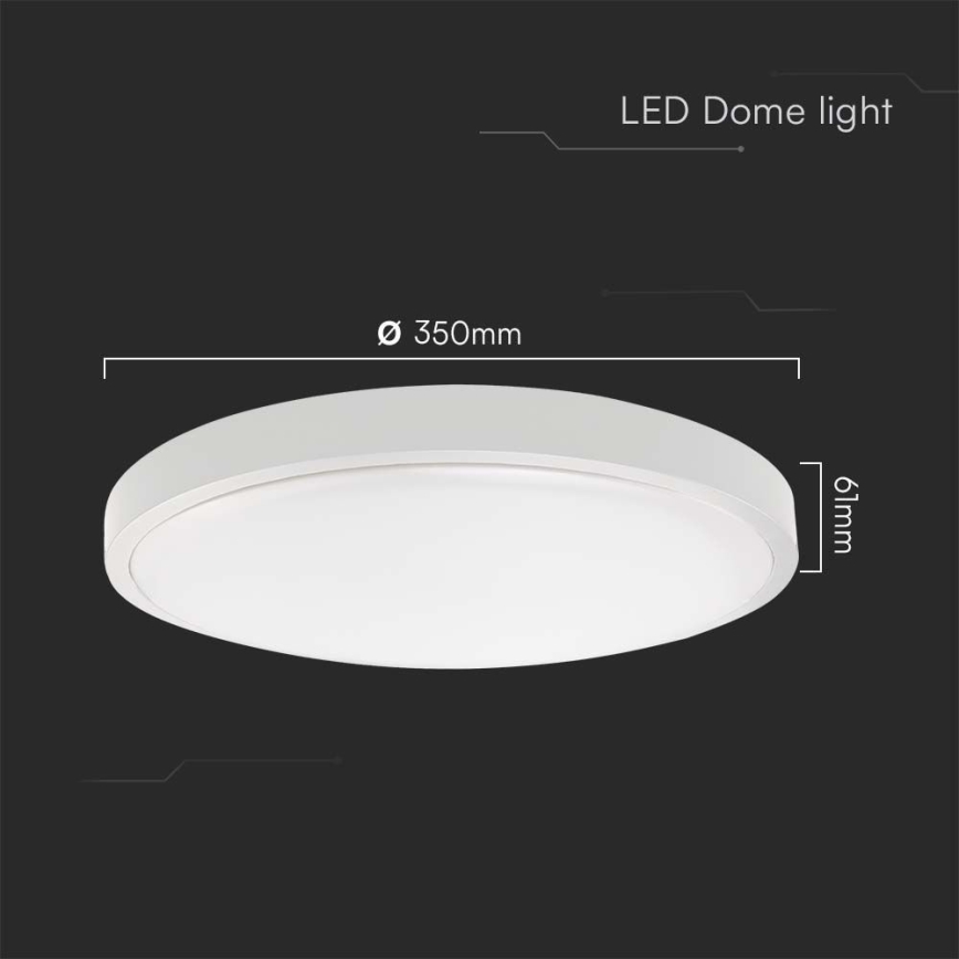 Iluminação de teto para casa de banho LED LED/36W/230V 6500K IP44 branco