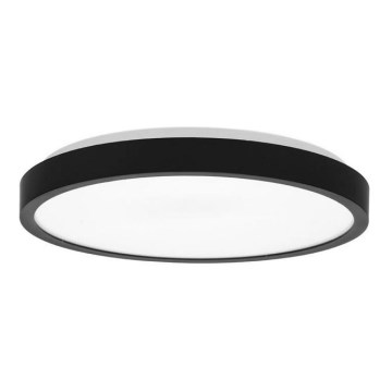 Iluminação de teto para casa de banho LED LIRA LED/12W/230V 4000K diâmetro 25 cm IP44 preto